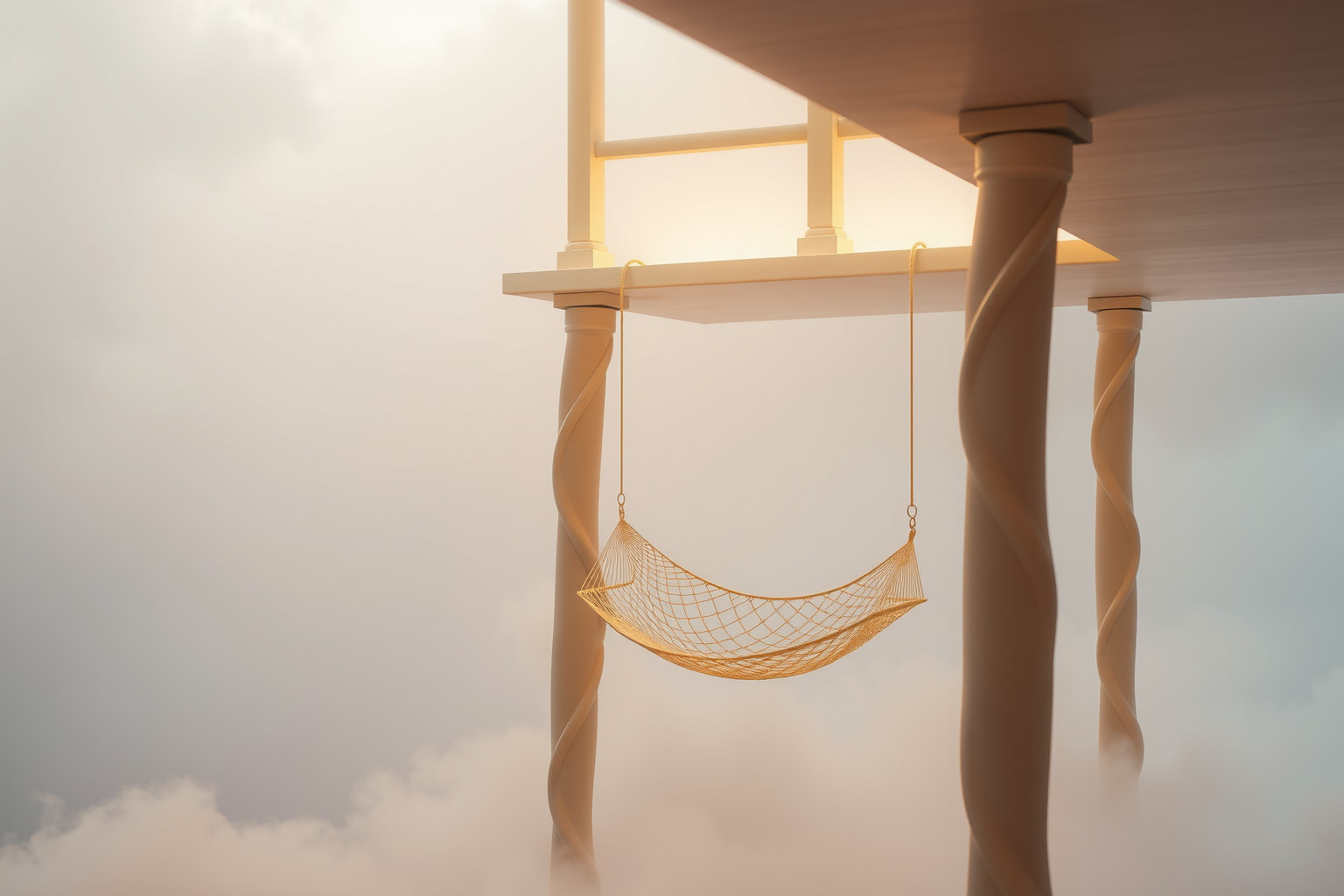 Sognare una veranda con amaca simboleggia relax e desiderio di libertà.