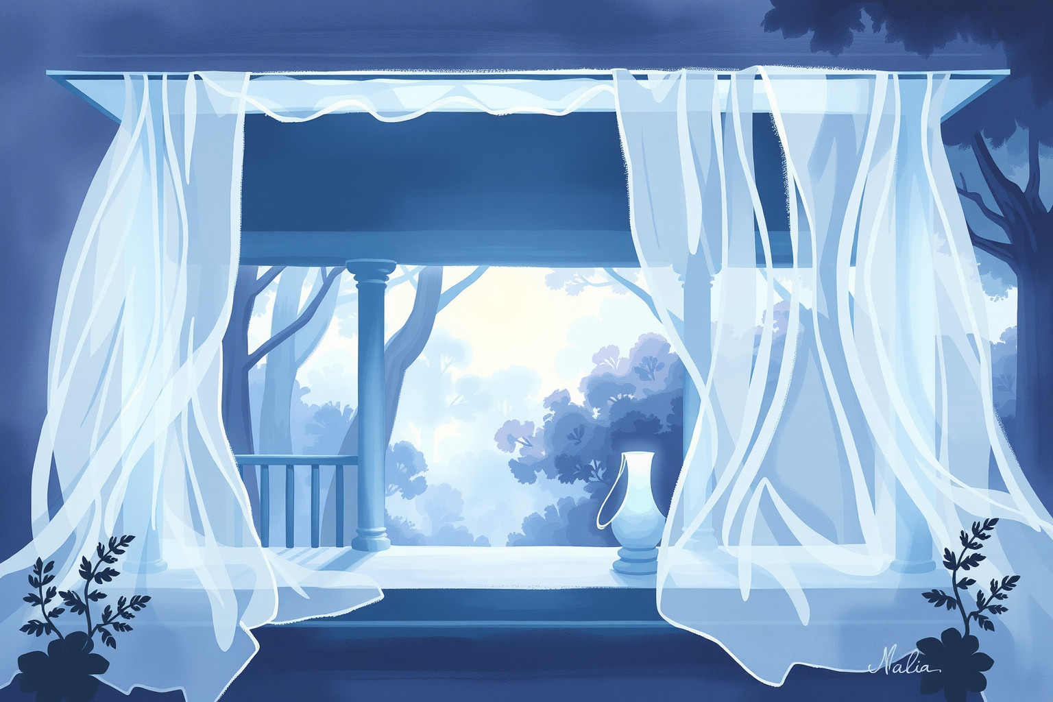 Sognare una veranda nascosta simboleggia desiderio di intimità segreta.