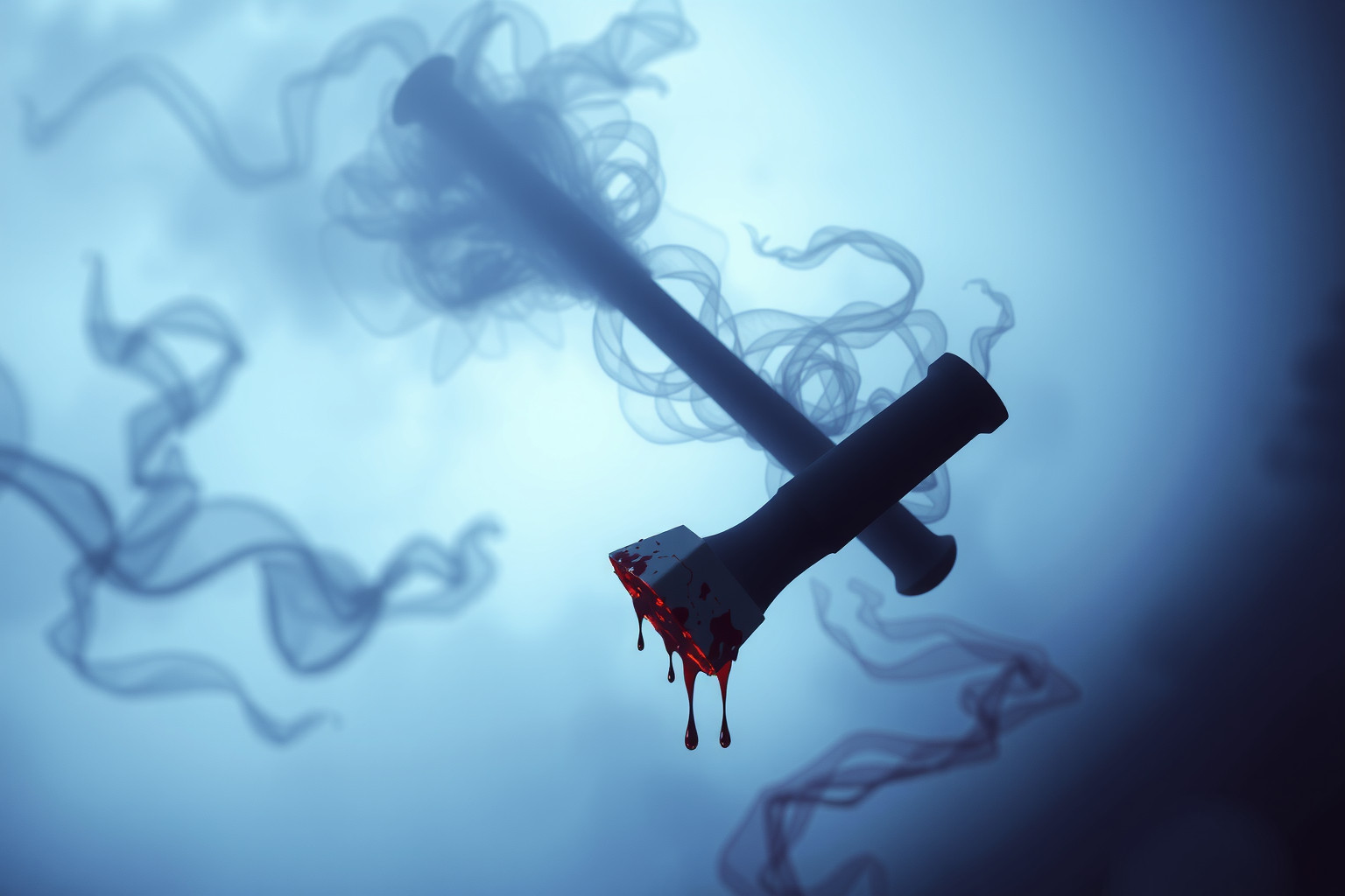 Sognare un'ascia insanguinata simboleggia conflitti interiori irrisolti.