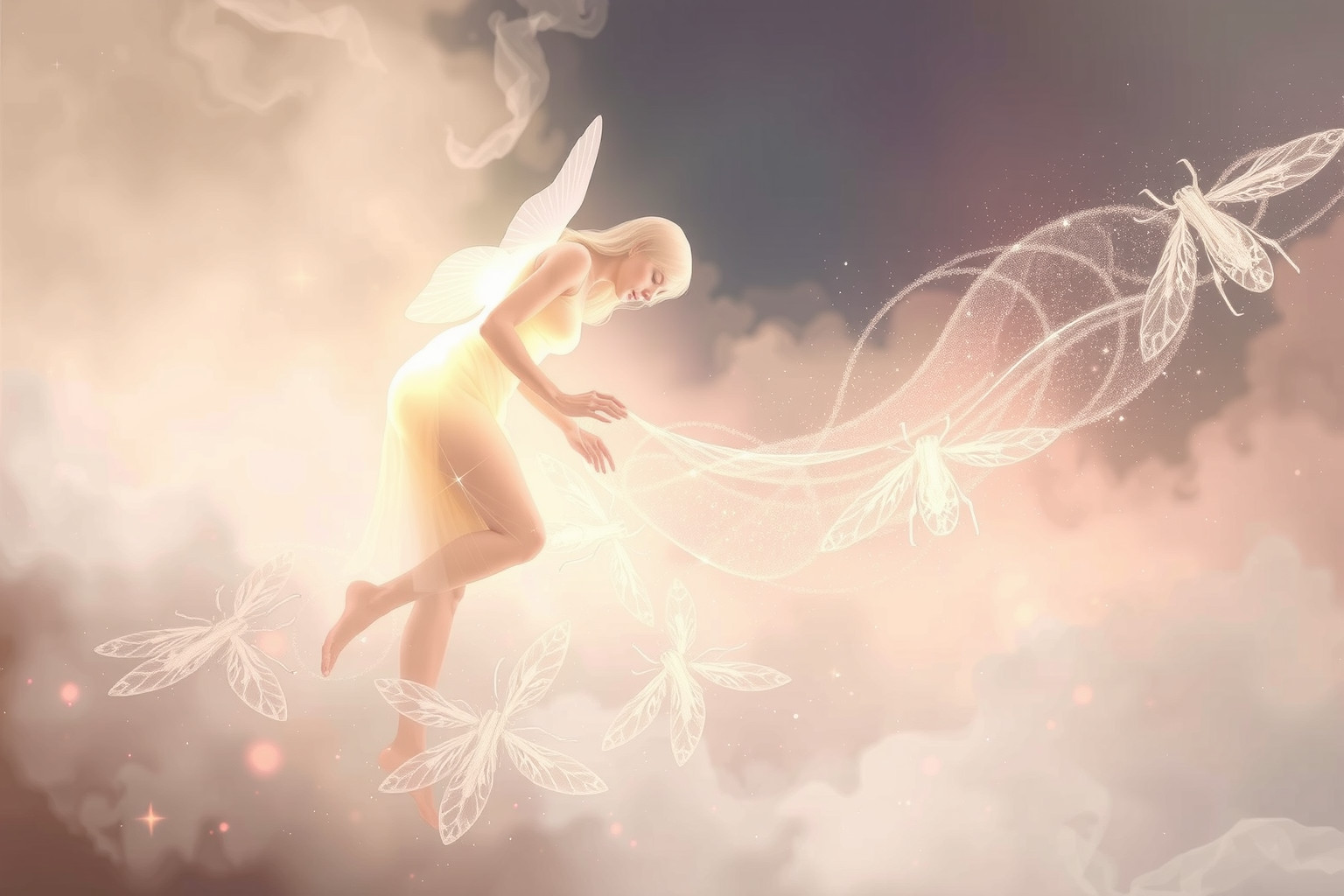 Spazzolare via insetti simboleggia liberarsi da fastidi e negatività.