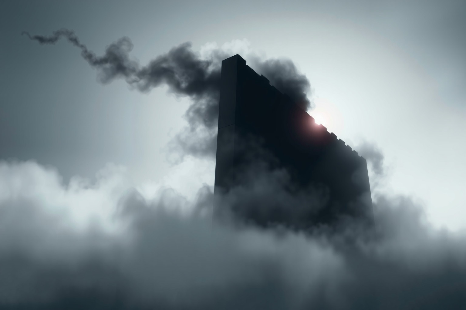 Sognare un muro nero indica ostacoli emotivi profondi e misteriosi.