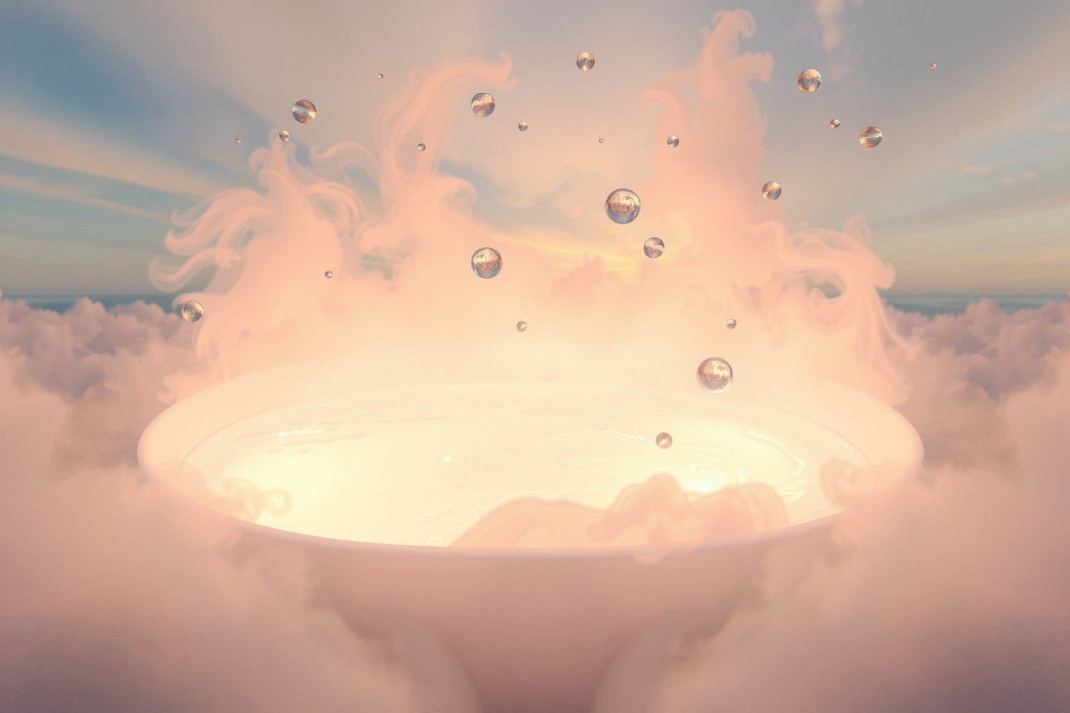 La vasca calda simboleggia rilassamento profondo e rinnovamento emotivo.