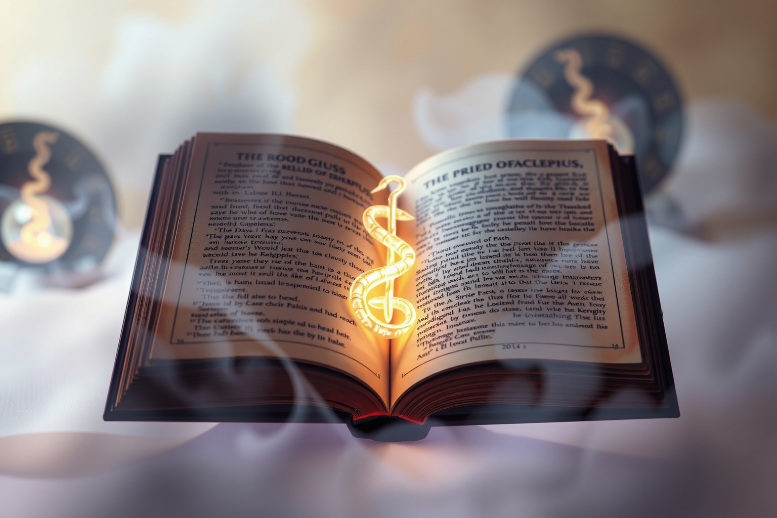 Il Bastone di Asclepio simboleggia guarigione e saggezza antica.