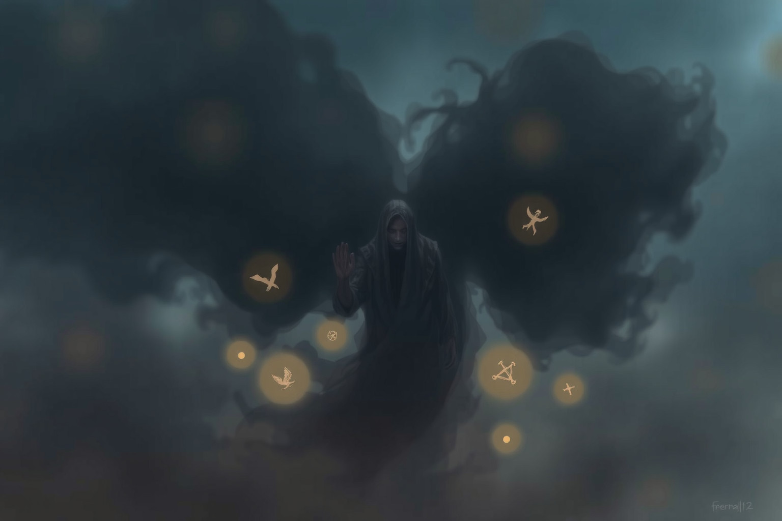 Vedere un demone simboleggia paure nascoste e tentazioni interiori.