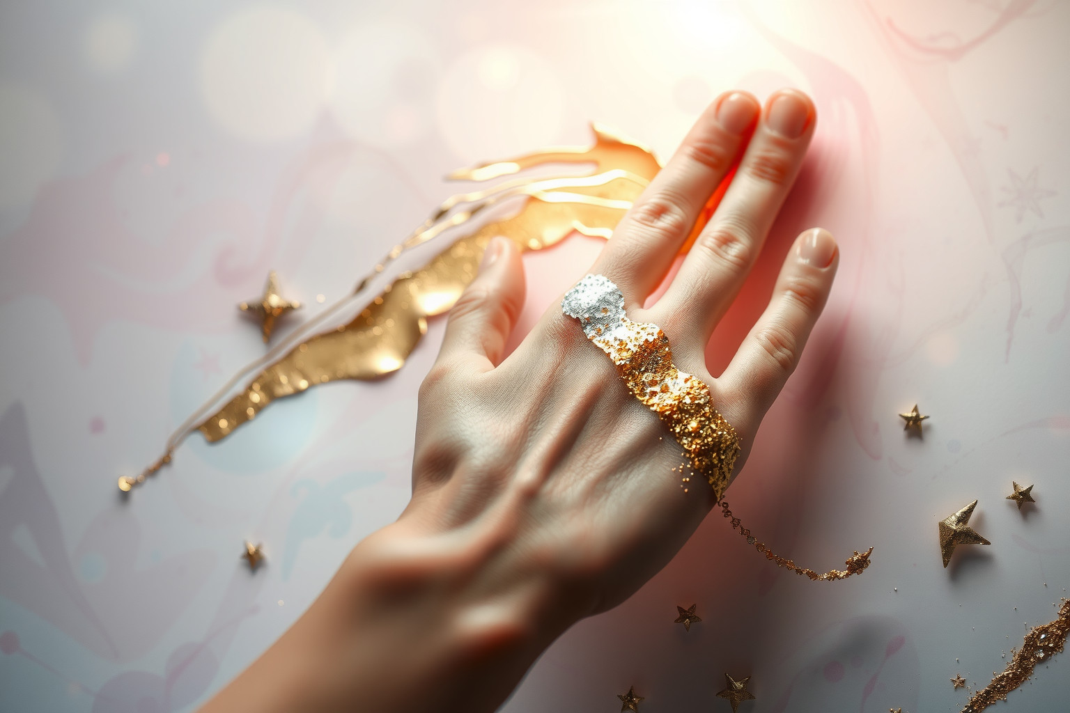 Verniciare d’oro simboleggia successo e trasformazione personale imminente.