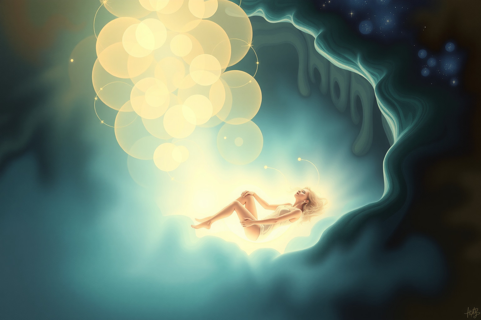 Affondare in un pozzo simboleggia l'introspezione profonda e rivelatrice.