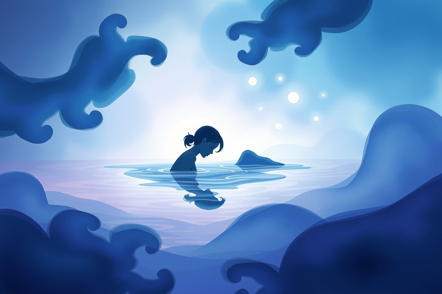 Affondare simboleggia la discesa profonda nell'inconscio personale.