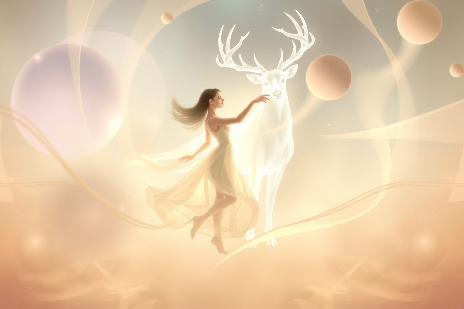Ballare con un urocervo simboleggia armonia e nuova energia vitale.