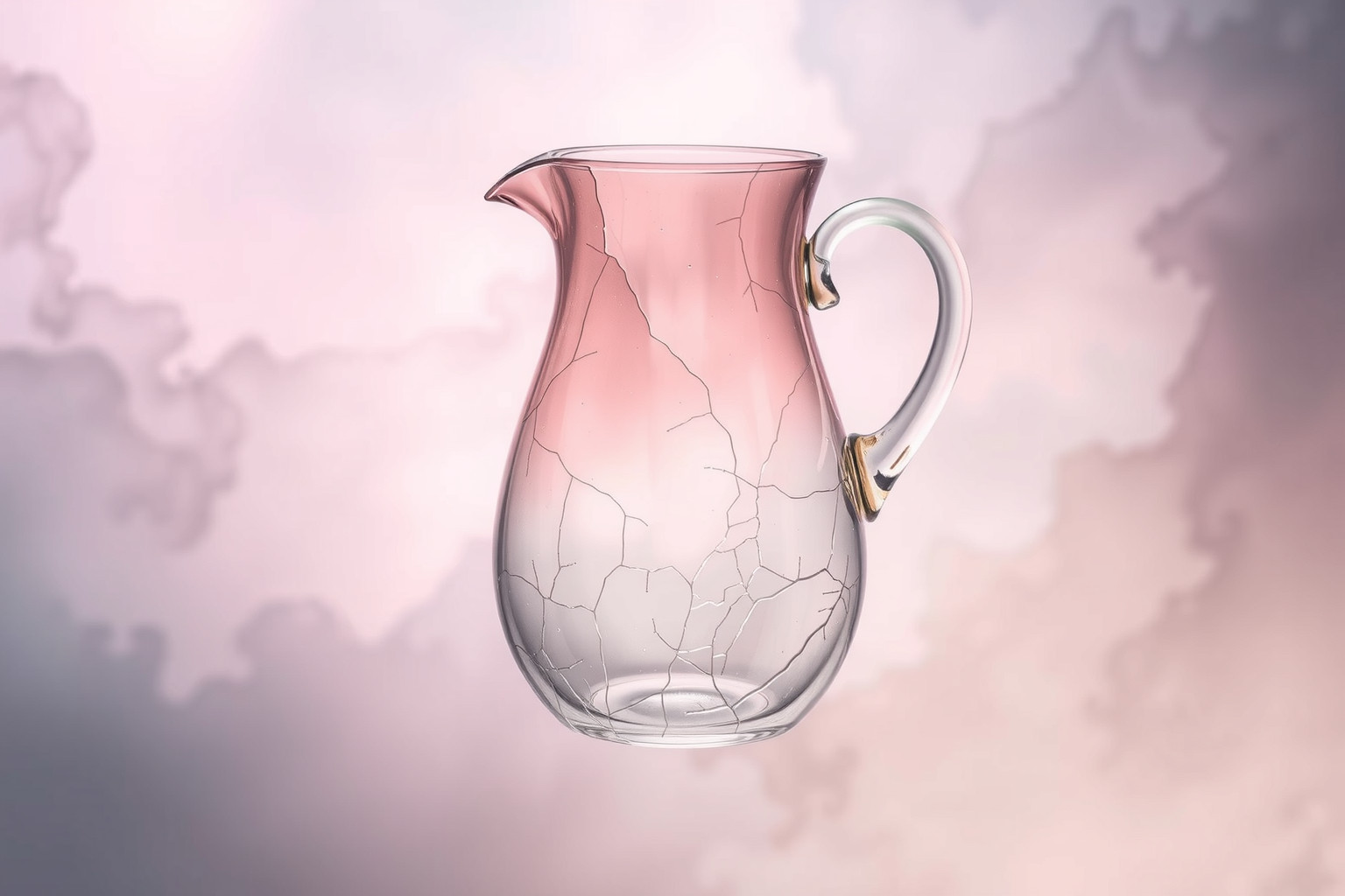 La brocca di vetro simboleggia trasparenza e fragilità emotiva.