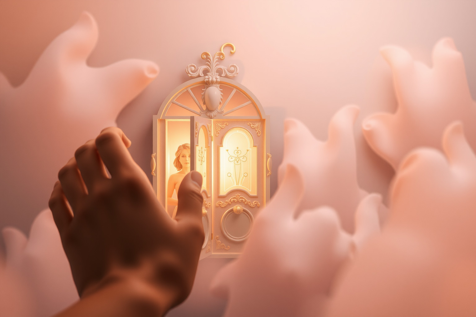 Bussare a porta sbagliata indica scelte errate nella vita.