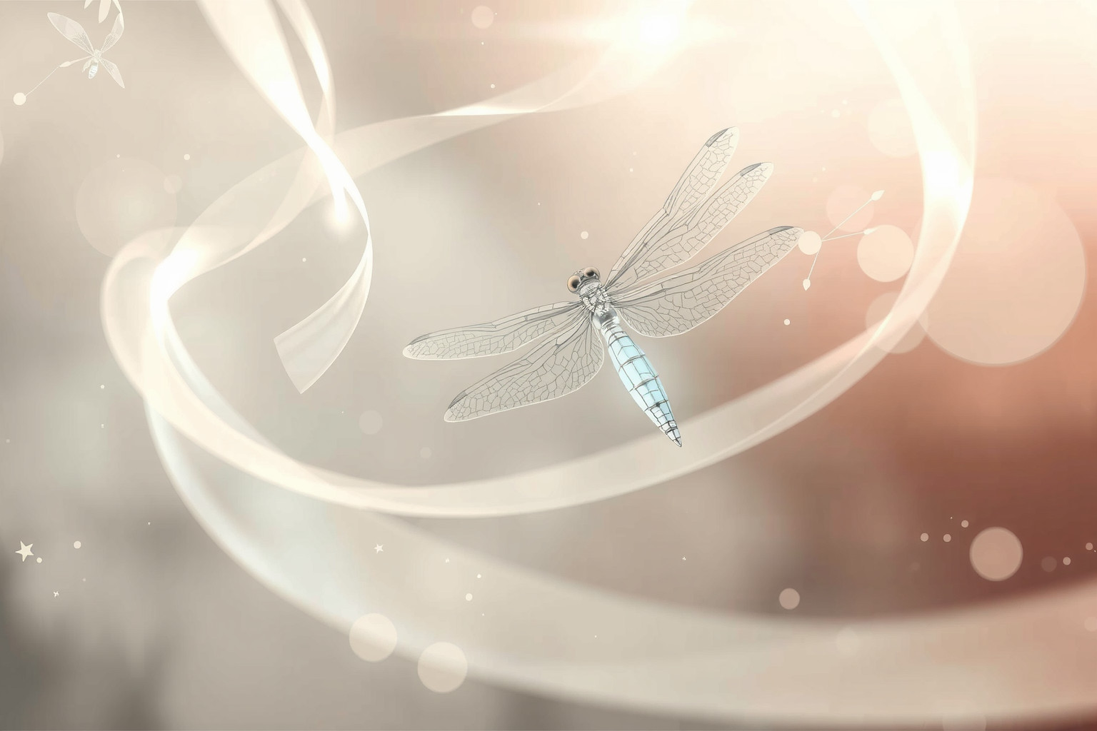 Catturare una libellula simboleggia il controllo sui propri desideri effimeri.