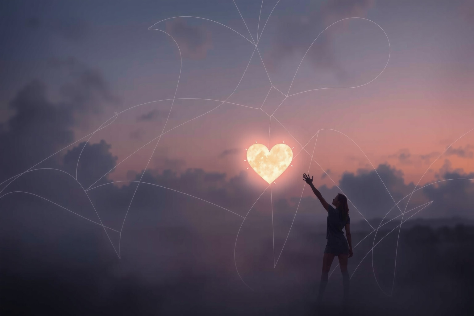 Cercare un amore nei sogni riflette il desiderio di connessione profonda.