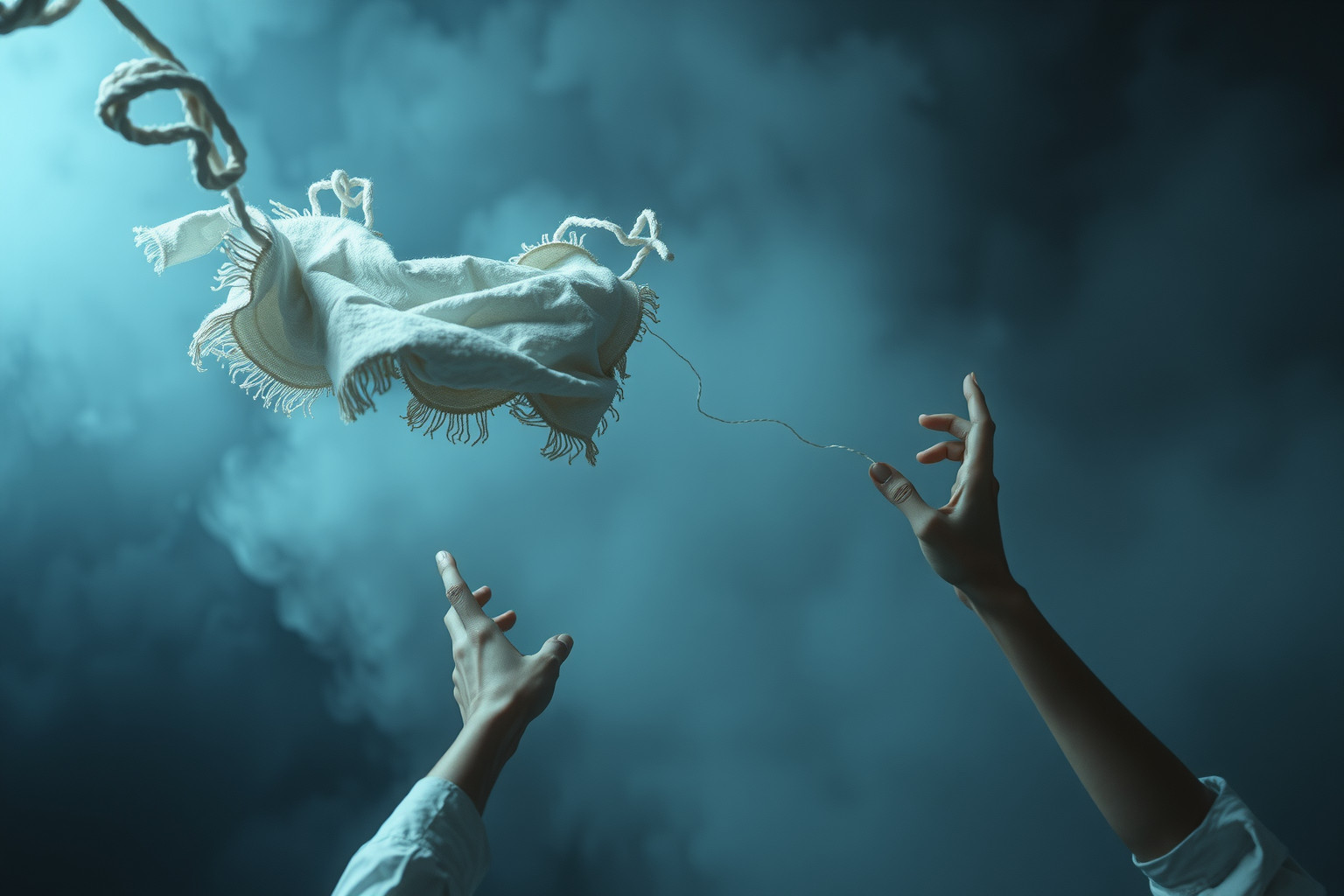 Cucire senza filo simboleggia sforzi inutili e carenza di soluzioni.