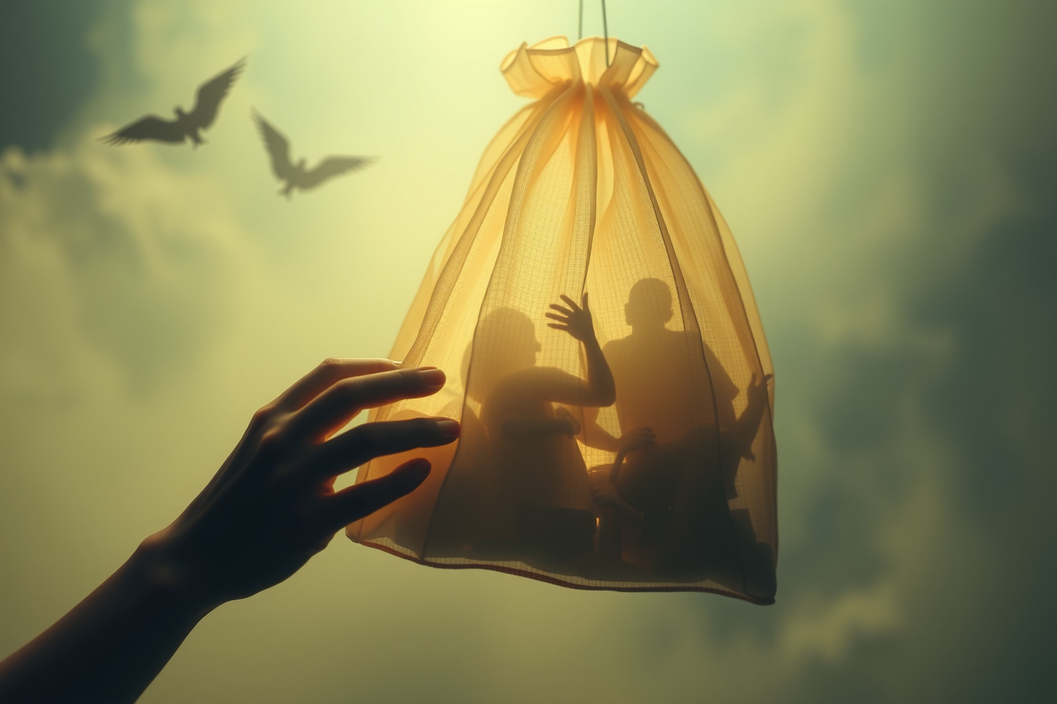 Cucire una borsa simboleggia proteggere e portare responsabilità interiori.