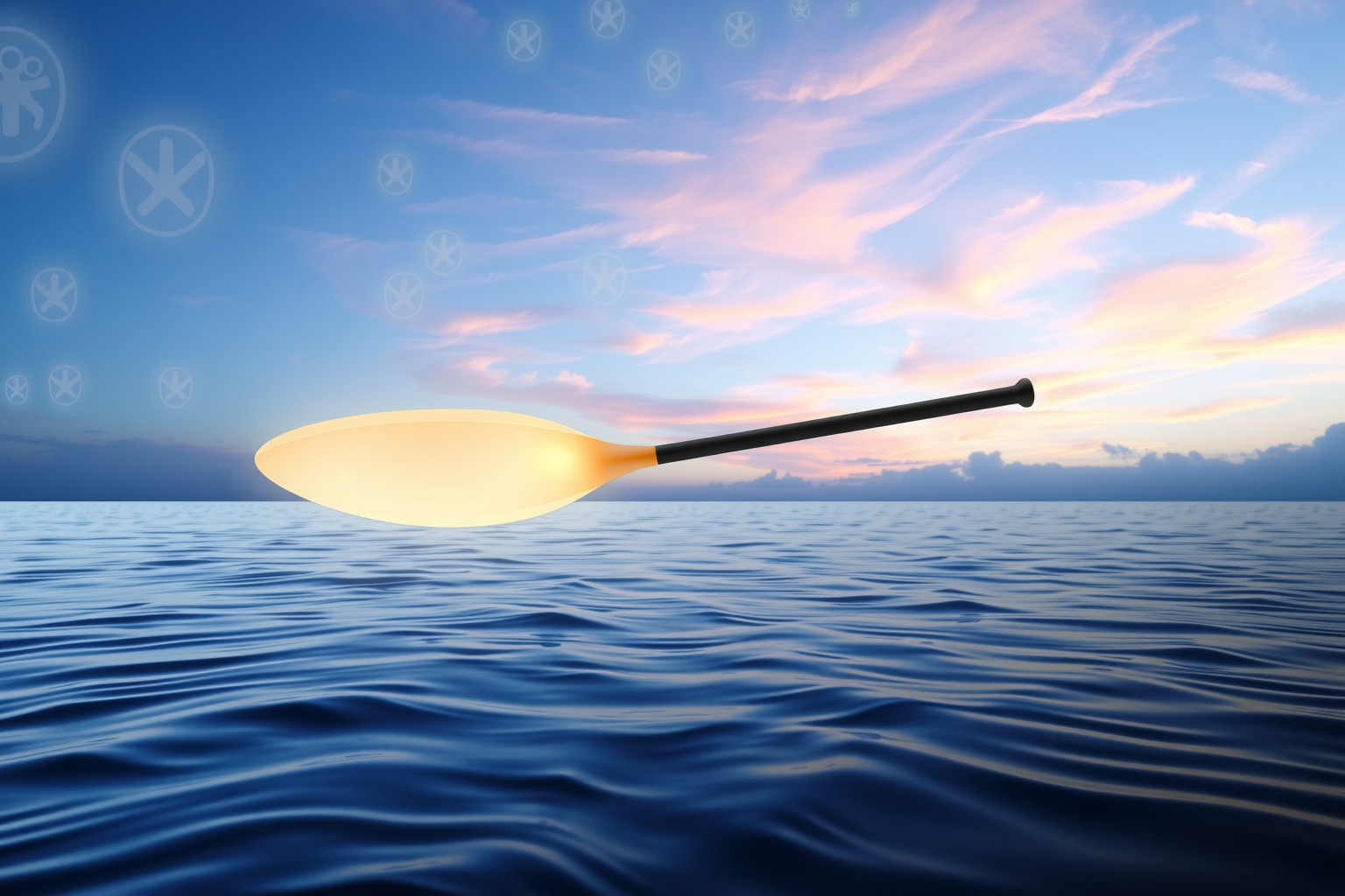 Sognare la pagaia simboleggia il controllo del proprio percorso di vita.