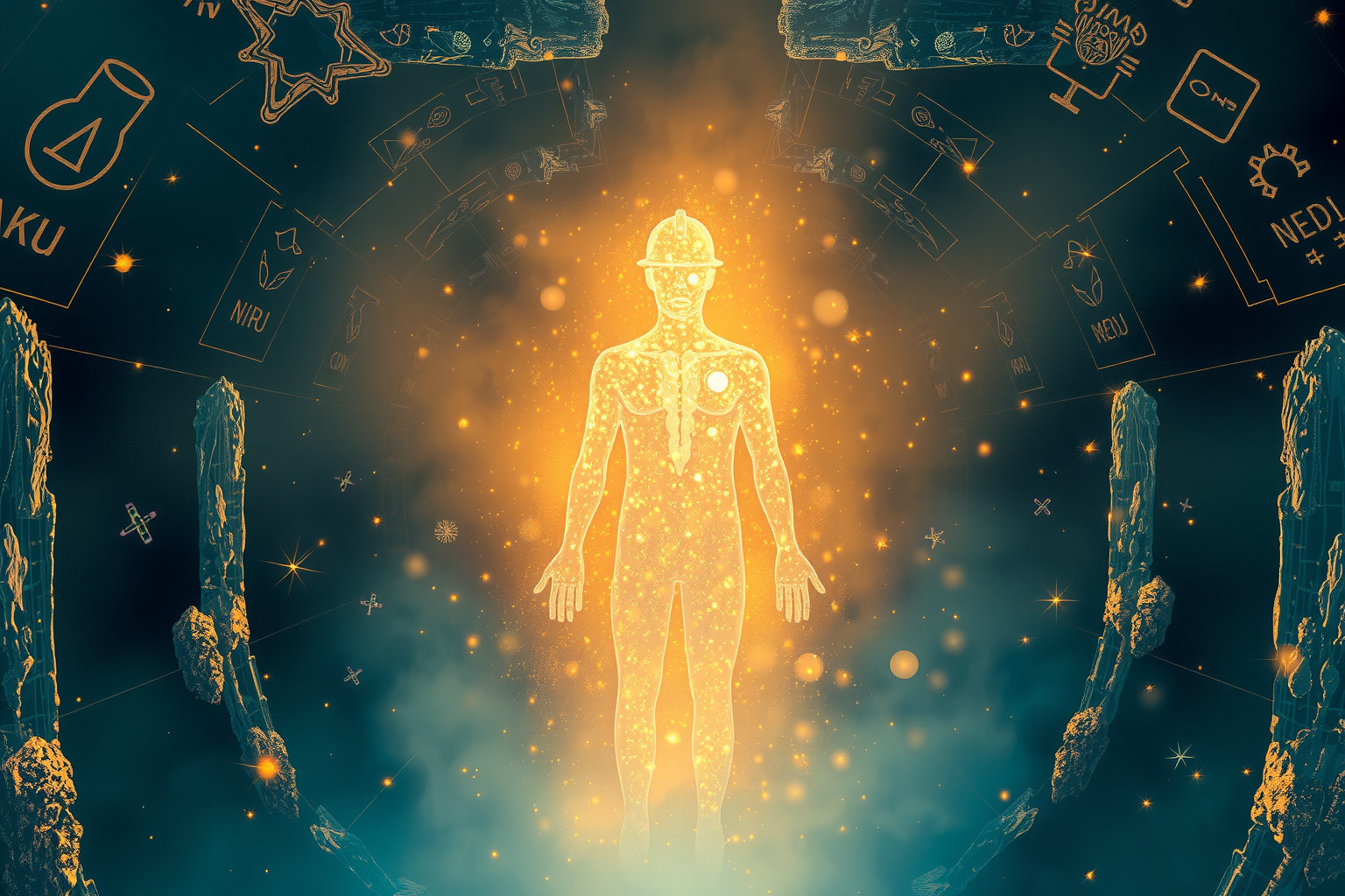 Sognare un minatore simboleggia scoperte interiori e sacrifici nascosti.