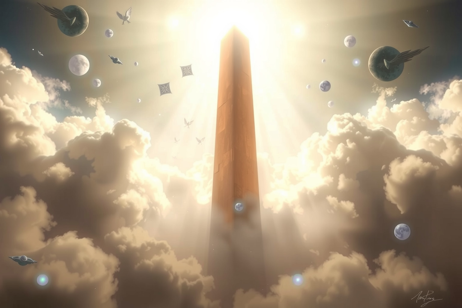 Sognare un obelisco simboleggia potere e aspirazioni elevate.