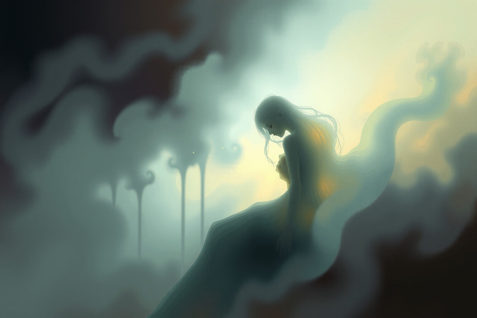 Fissare un morto simboleggia spesso il bisogno di accettare il lutto.