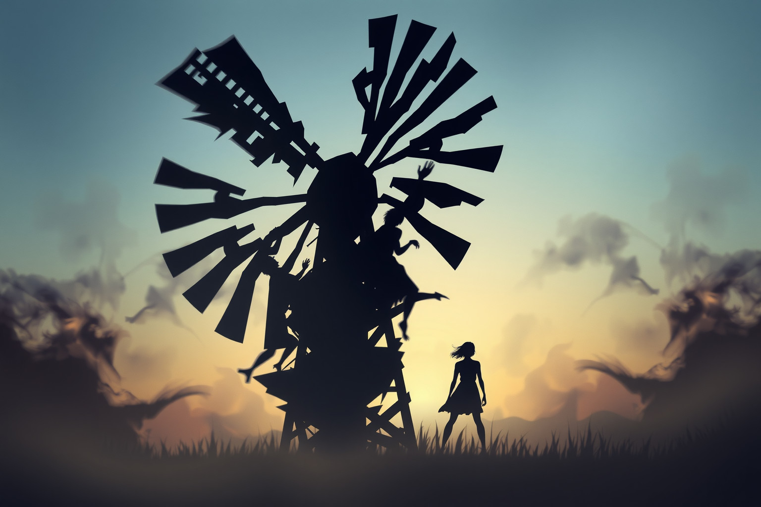 Il mulino a vento simboleggia aggressività repressa e conflitti interiori.