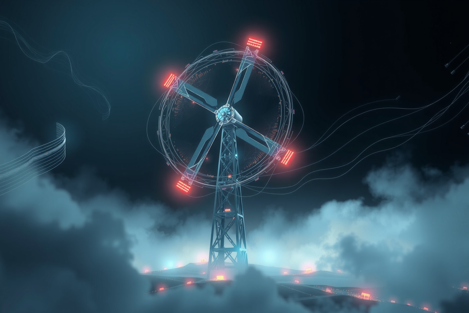 Il mulino moderno simboleggia progresso, innovazione e sfide future.