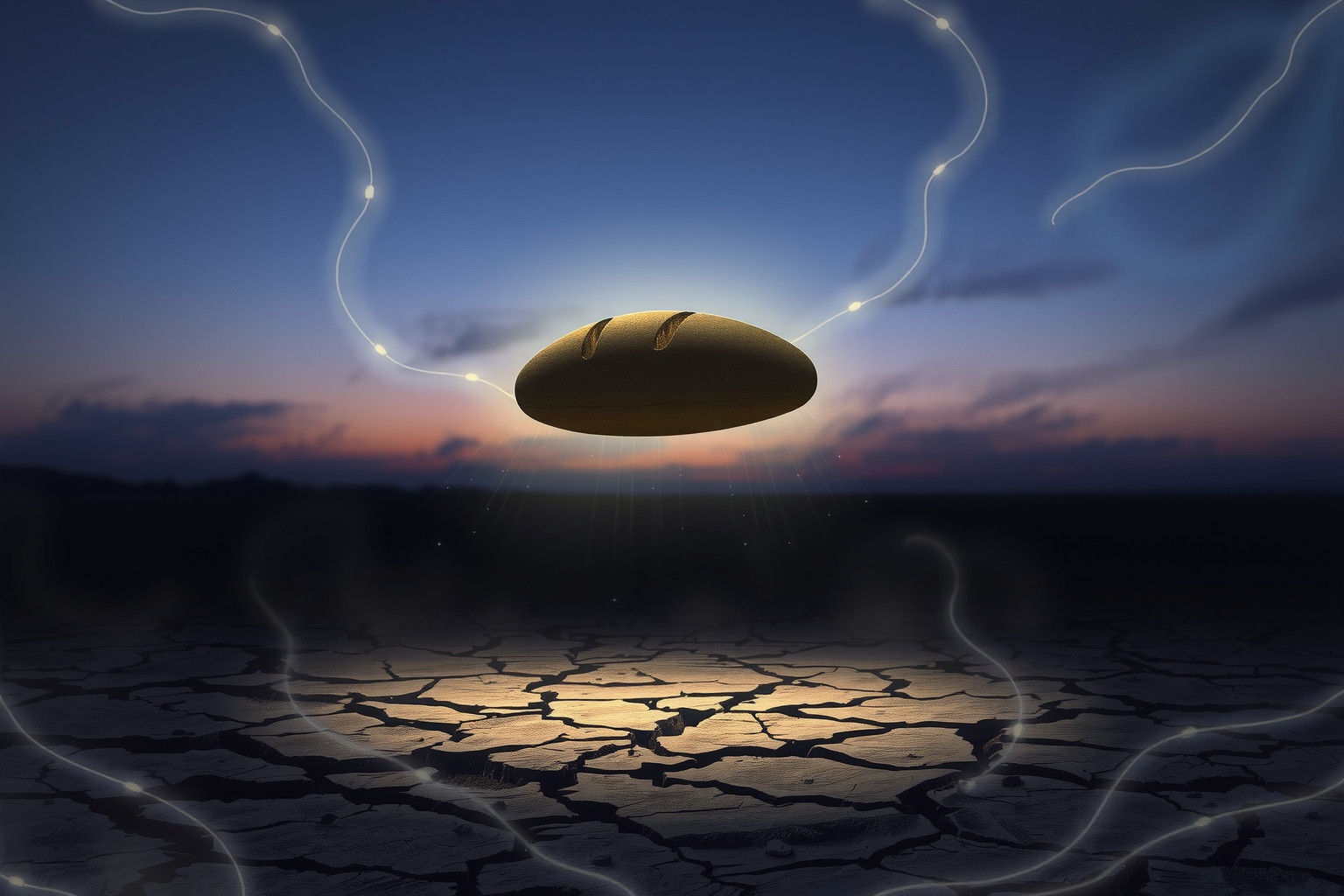 Il pane nero simboleggia durezza, scarsità e prudenza economica.