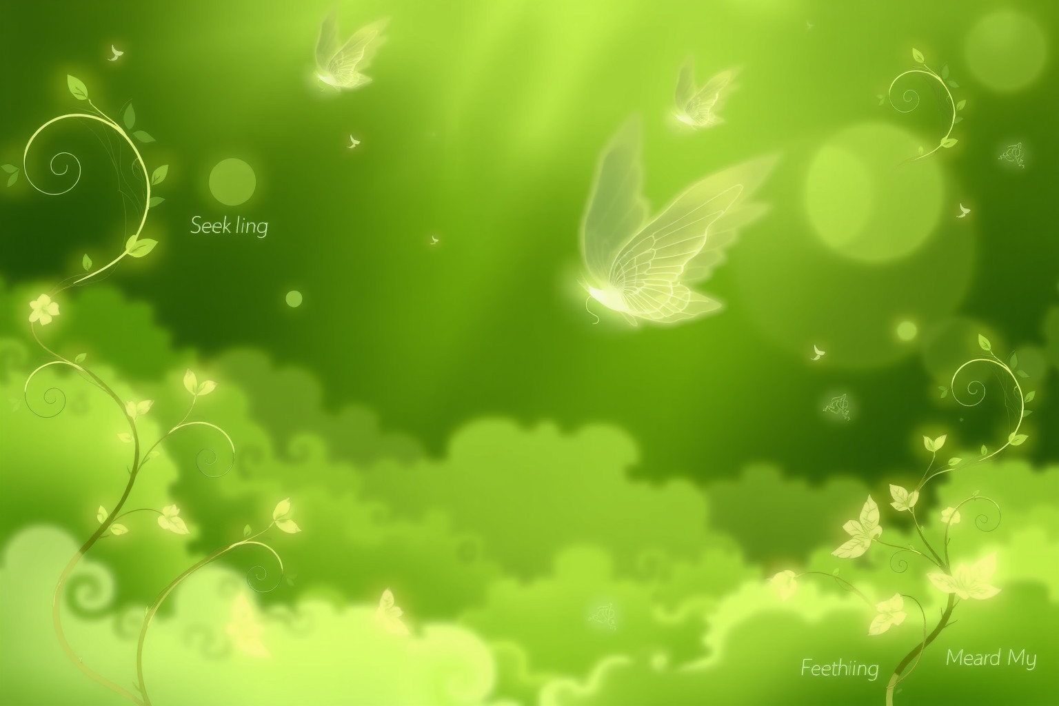 Lo sfarfallio verde simboleggia rinascita, crescita e equilibrio interiore.