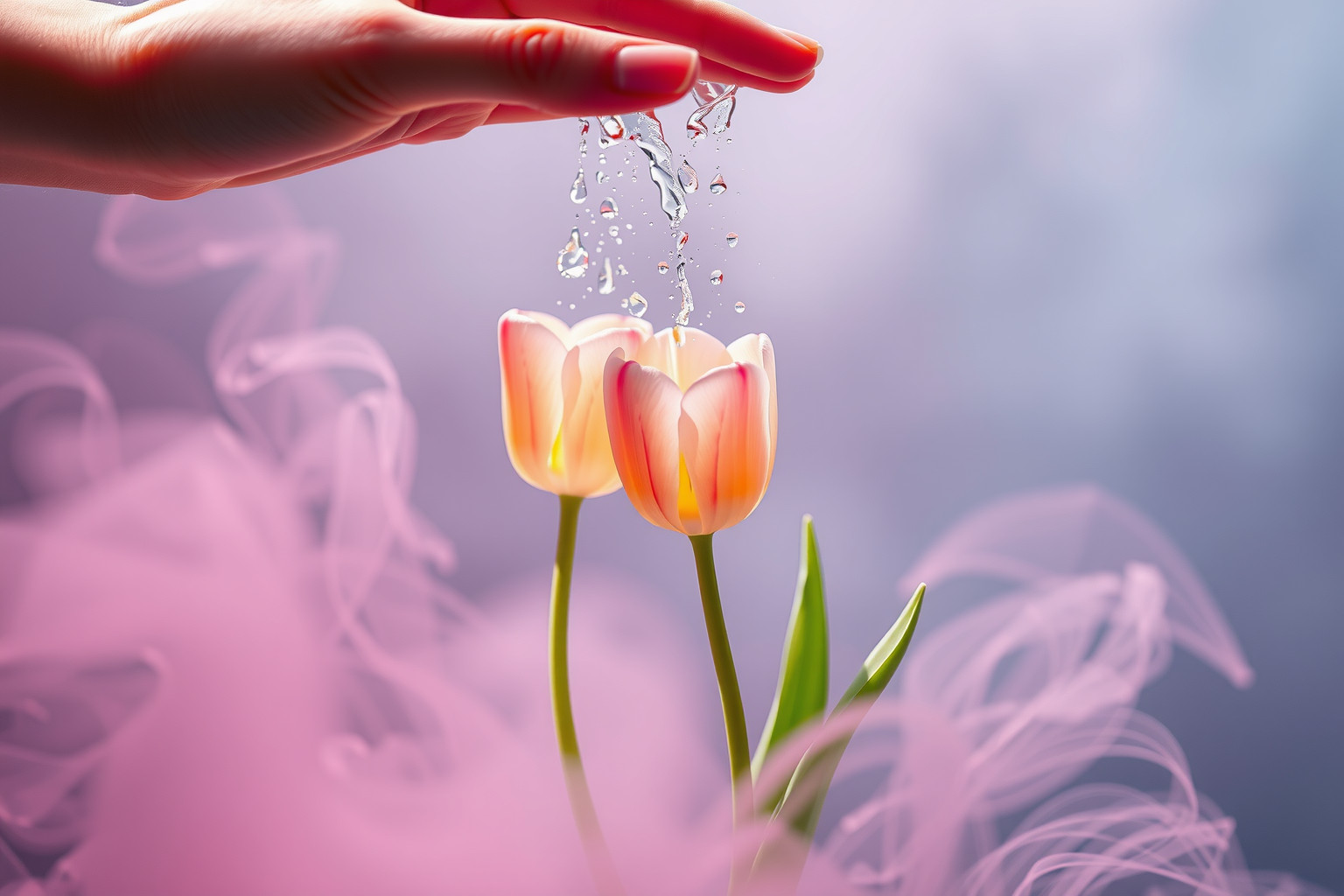 I tulipani richiedono irrigazioni moderate per evitare marciumi.