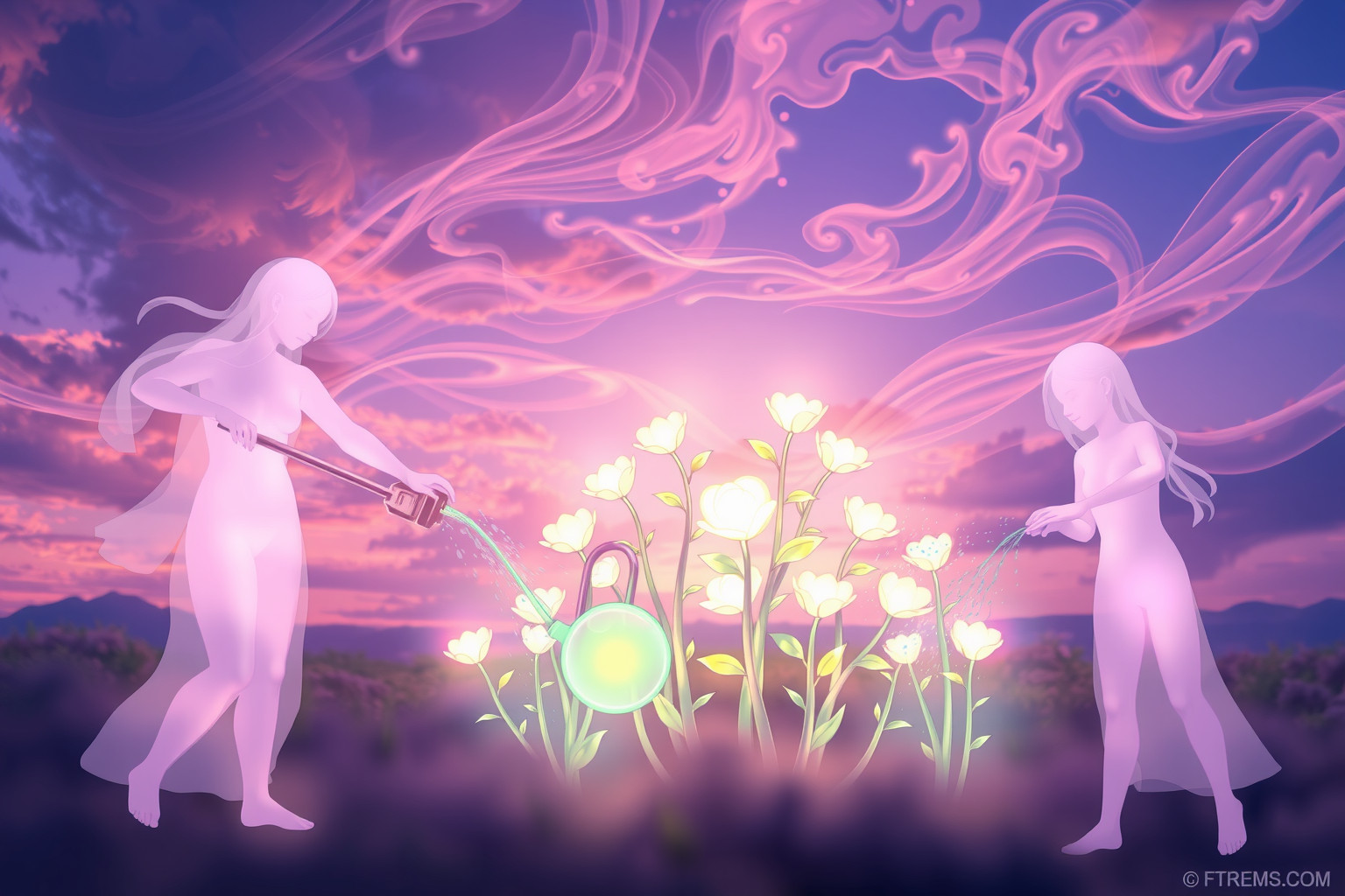 Innaffiare in gruppo simboleggia cooperazione e crescita collettiva nei sogni.