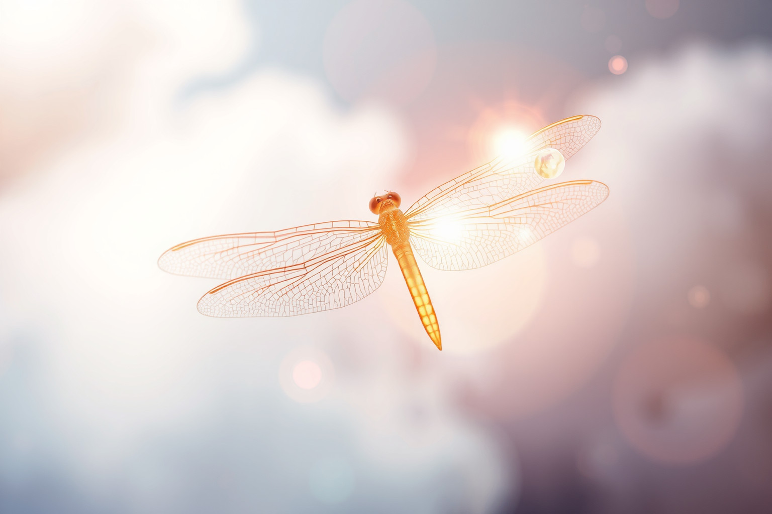 La libellula simboleggia il nutrimento emotivo e la trasformazione interiore.