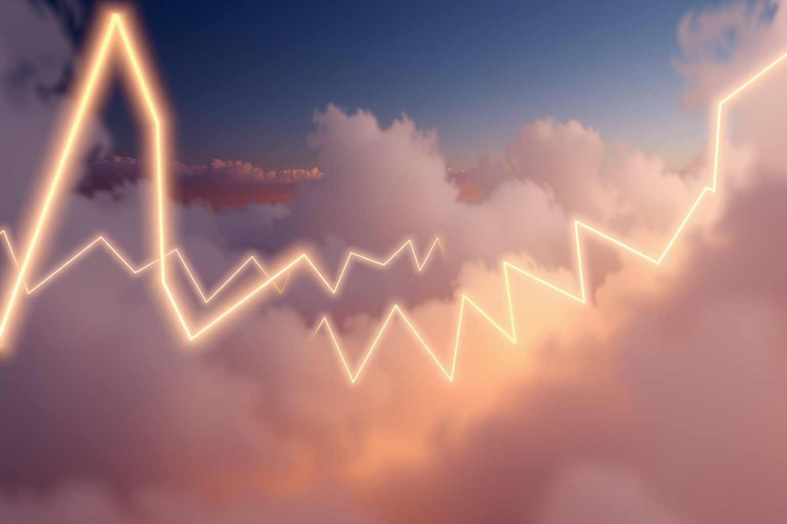 Le linee a zigzag che inseguono simboleggiano ansia e conflitti interiori.