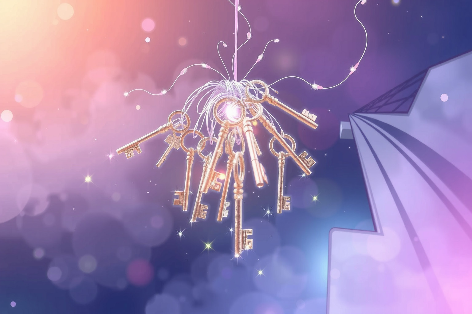 Il mazzo di chiavi simboleggia controllo e nuove opportunità nella vita.