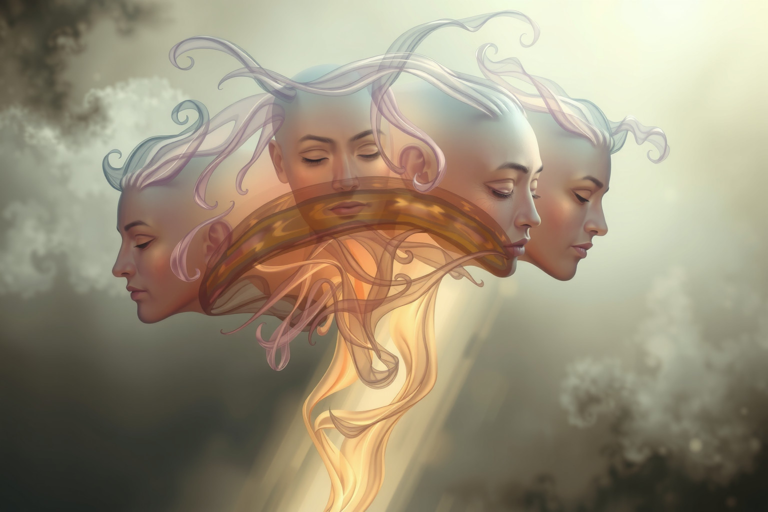 I mostri con più teste rappresentano scelte interne e identità divise.