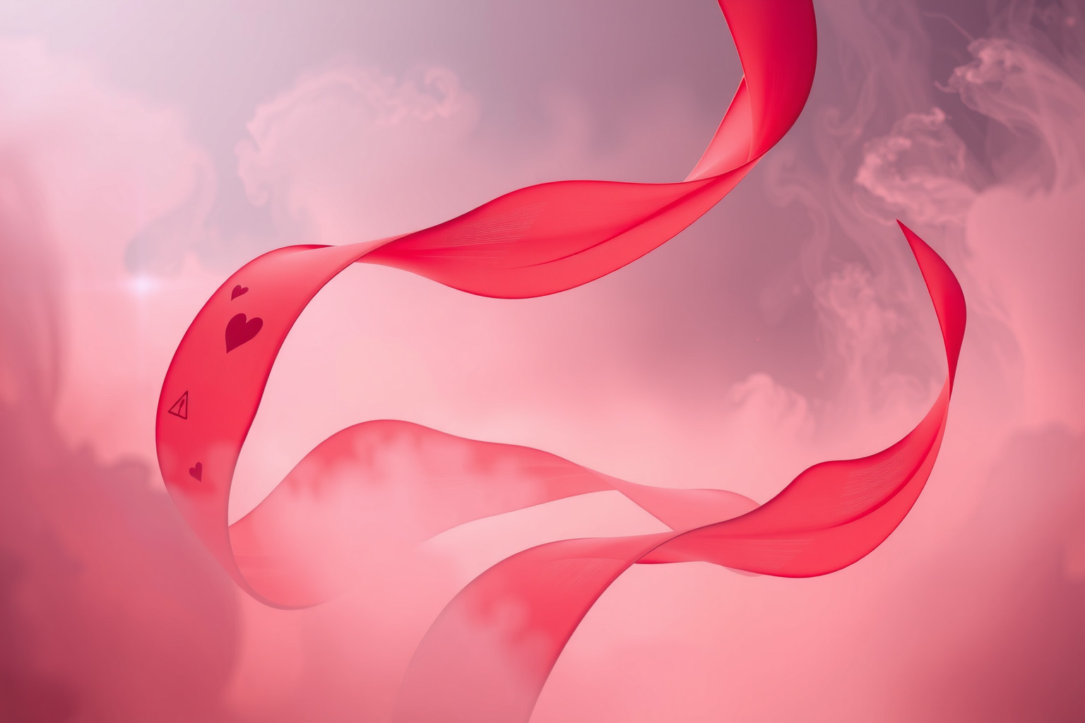 Il nastro rosso simboleggia legami profondi e avvertimenti d’amore.