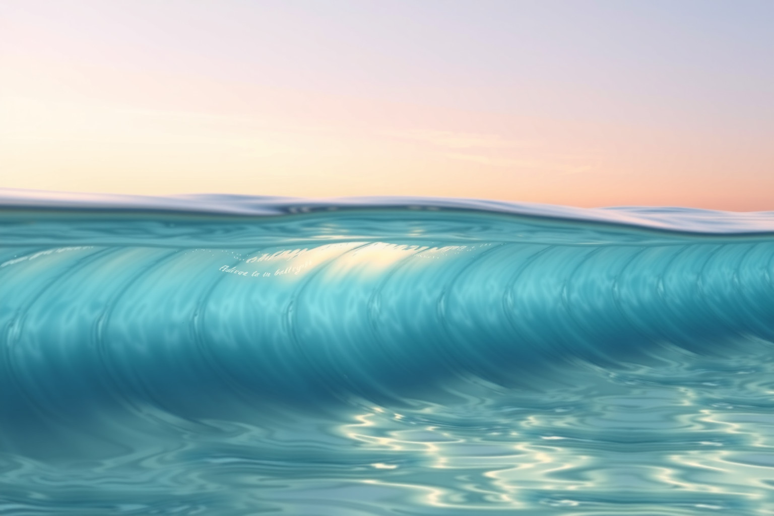 Le onde cristalline simboleggiano pace interiore e equilibrio emotivo.