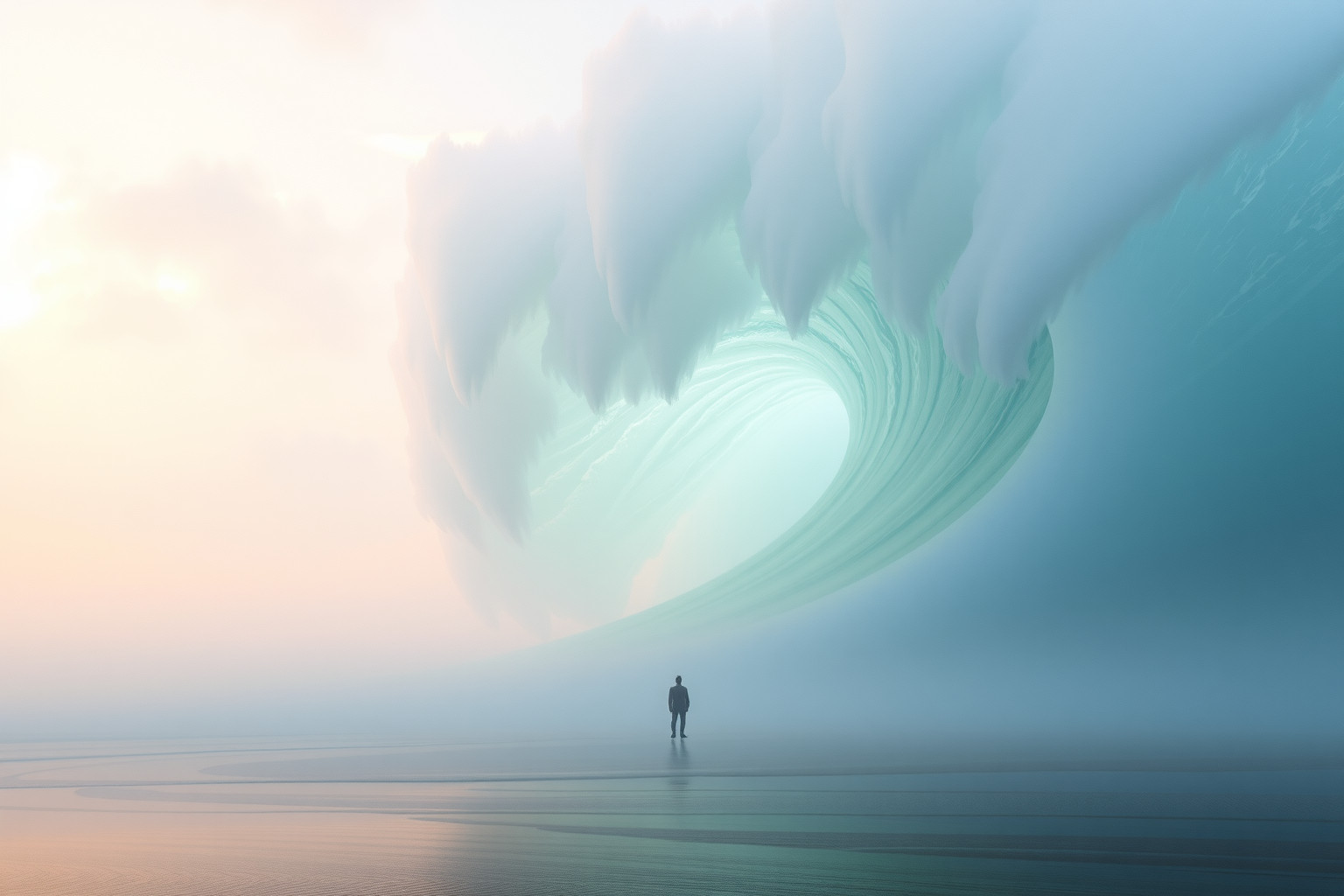 Le onde giganti simboleggiano paure profonde e trasformazioni imminenti.