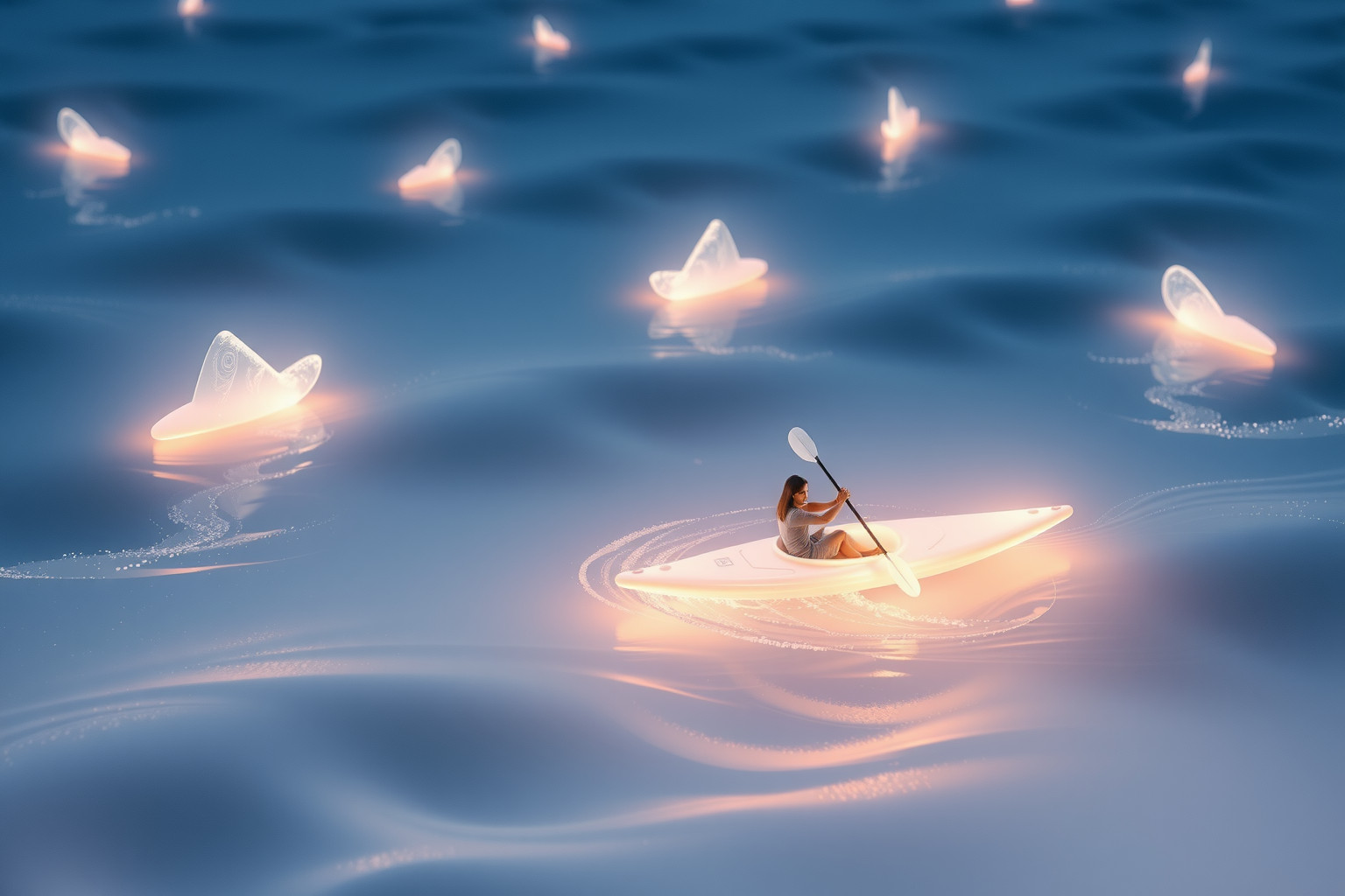 Pagaiare in kayak sviluppa agilità, velocità e superamento delle sfide.