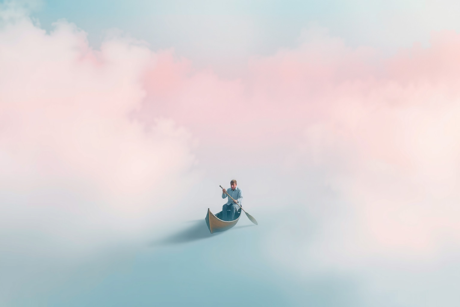 Pagaiare senza meta riflette smarrimento interiore e indecisione profonda.