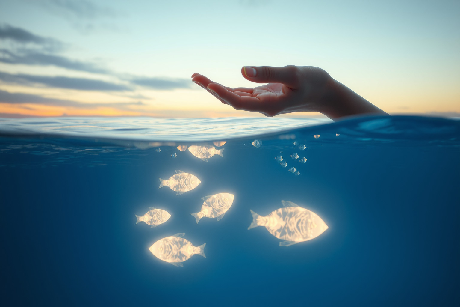 Pescare in acqua salata simboleggia ricchezza e nuove opportunità.