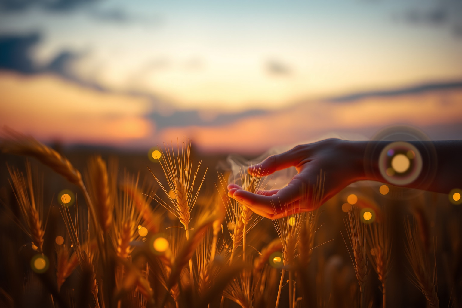 La raccolta dell'orzo simboleggia successo dopo impegno costante.