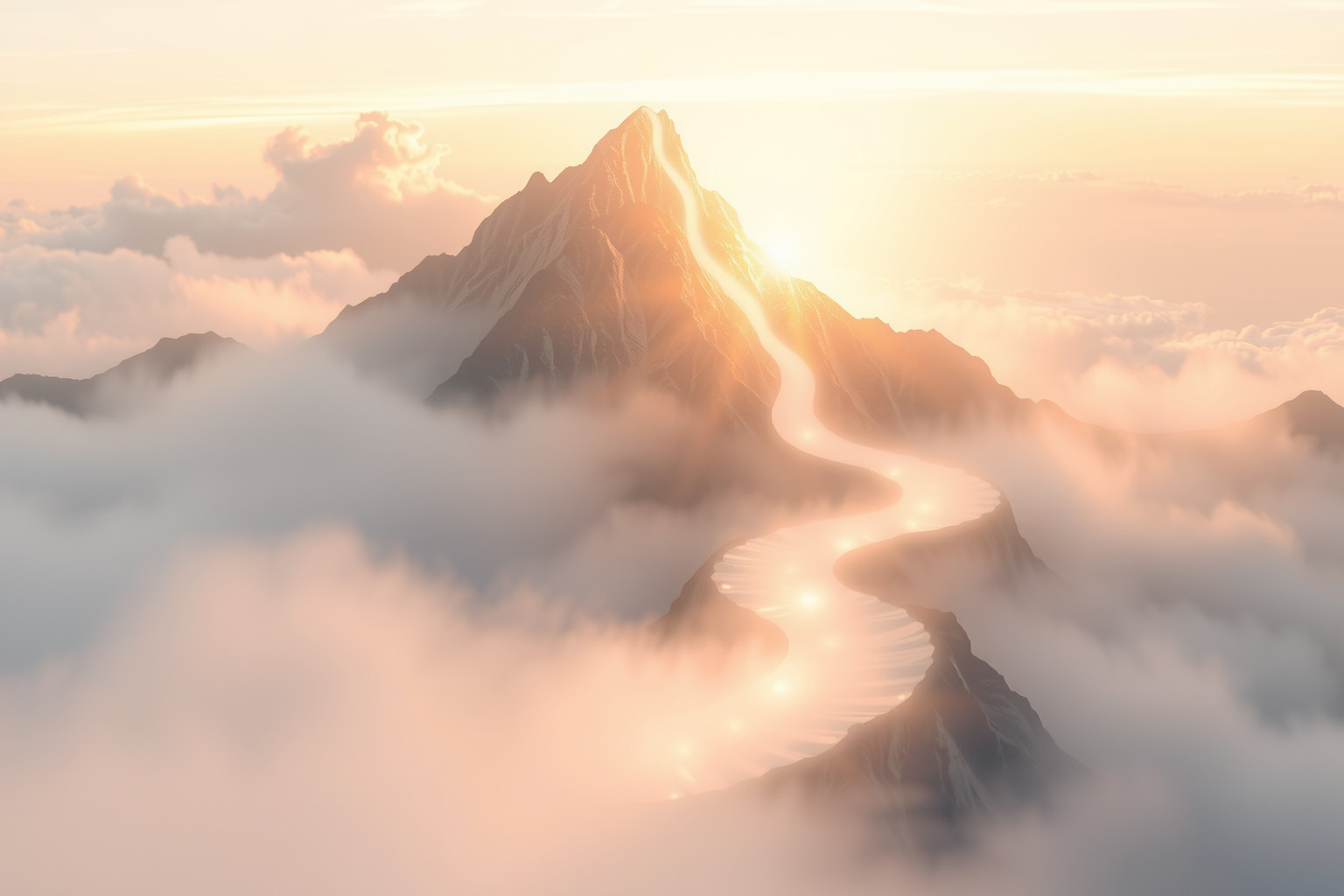 Salire una montagna simboleggia superare ostacoli con determinazione.