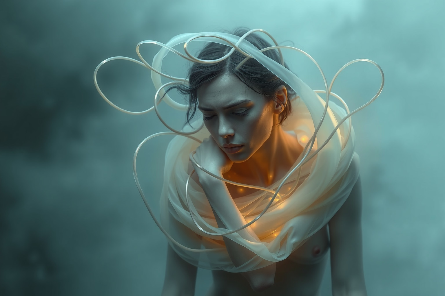 Soffocare nei sogni riflette spesso ansia e blocchi emotivi.