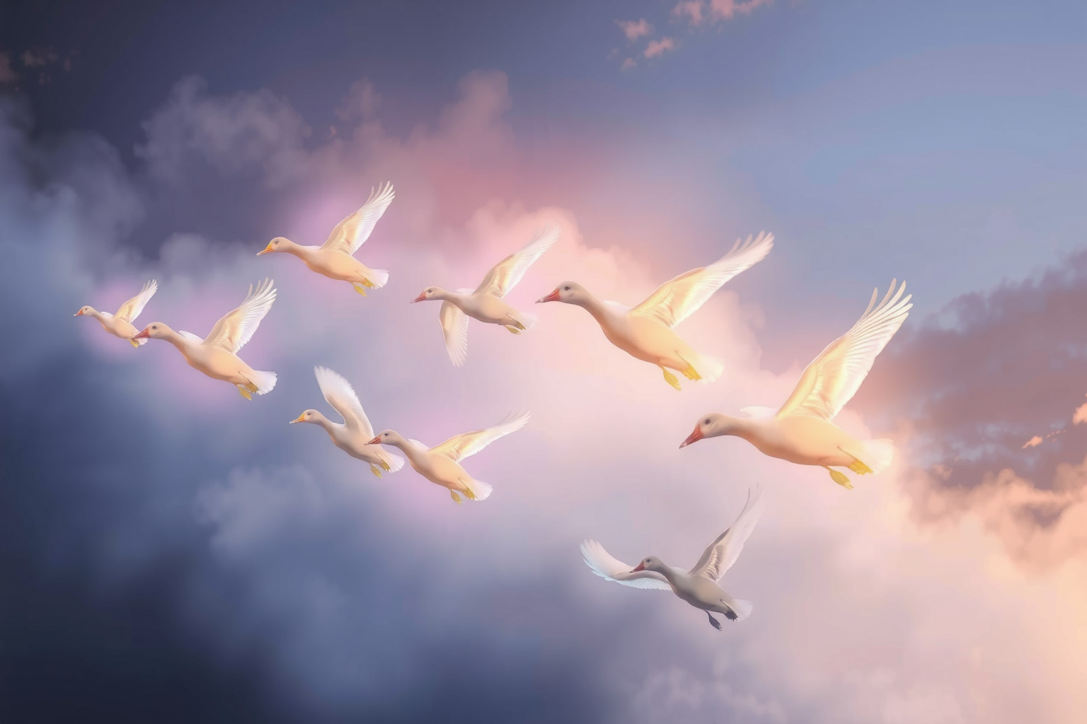 Sognare anatre che volano simboleggia libertà e nuove opportunità.