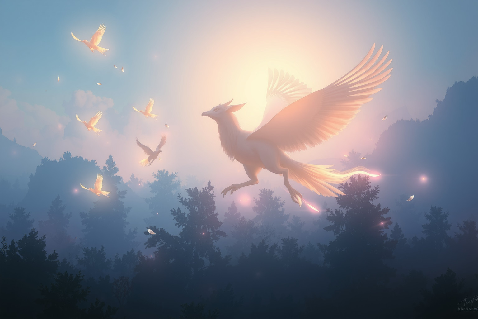 Sognare animali alati simboleggia libertà e intuizione naturale profonda.