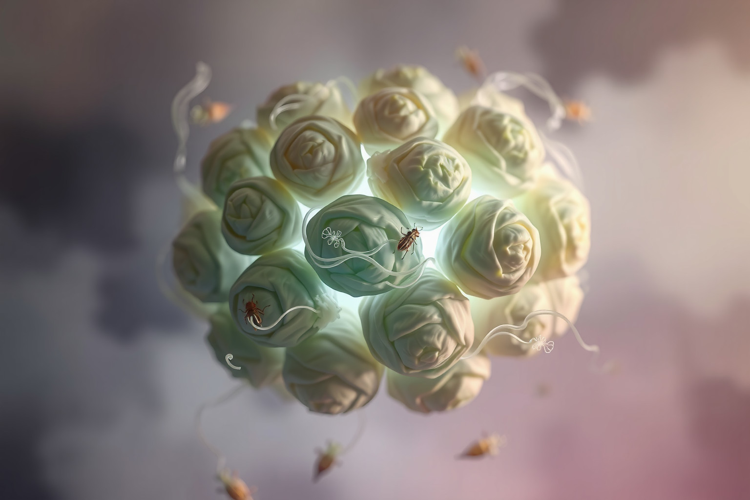 Sognare cavoletti con vermi simboleggia insicurezze nascoste e paure.