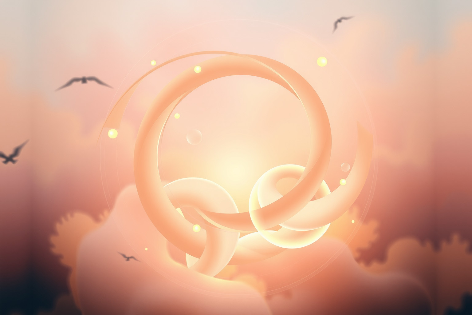 Sognare cerchi che si trasformano simboleggia cambiamenti interiori profondi.