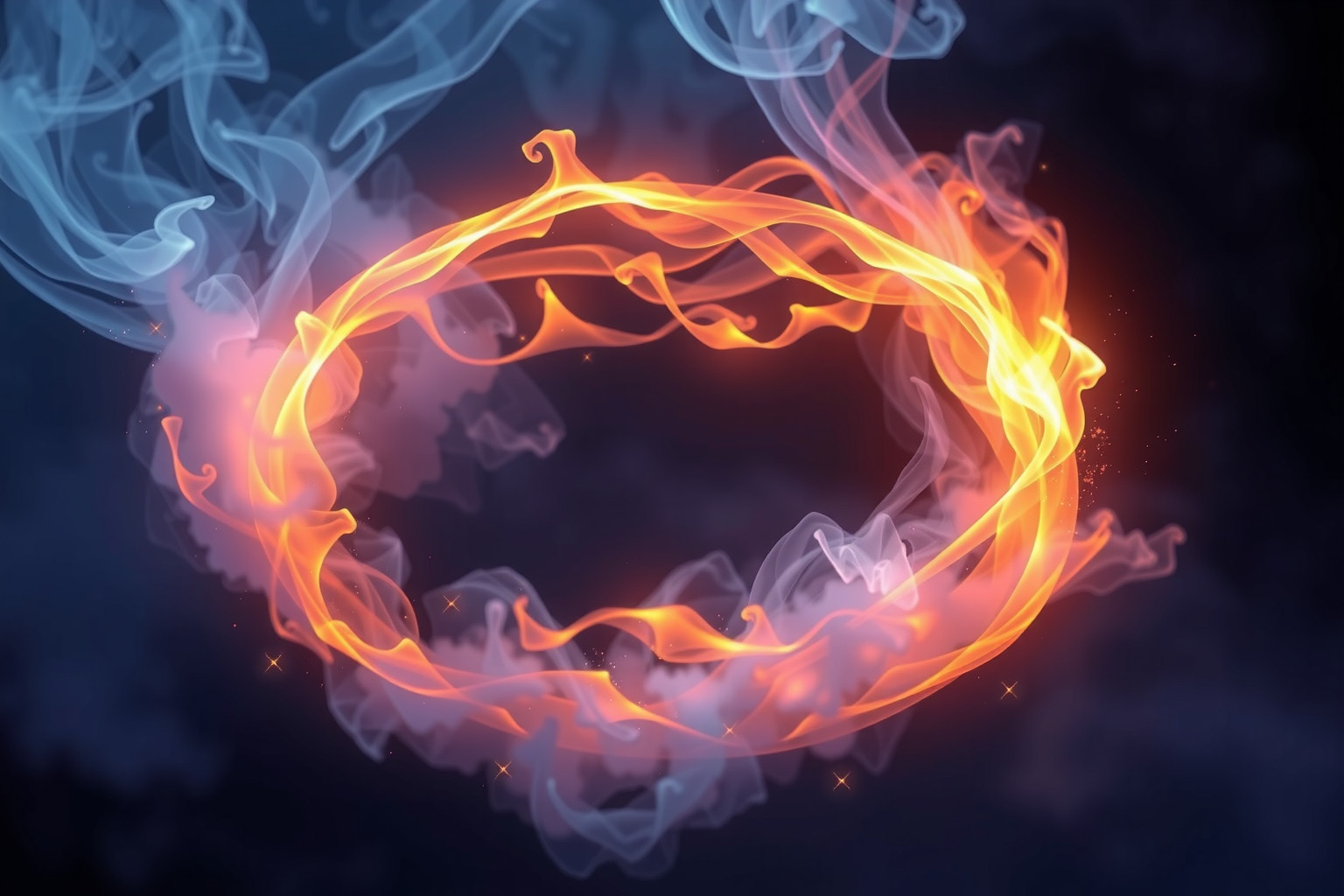 Sognare cerchi di fuoco simboleggia trasformazione e passione ardente.