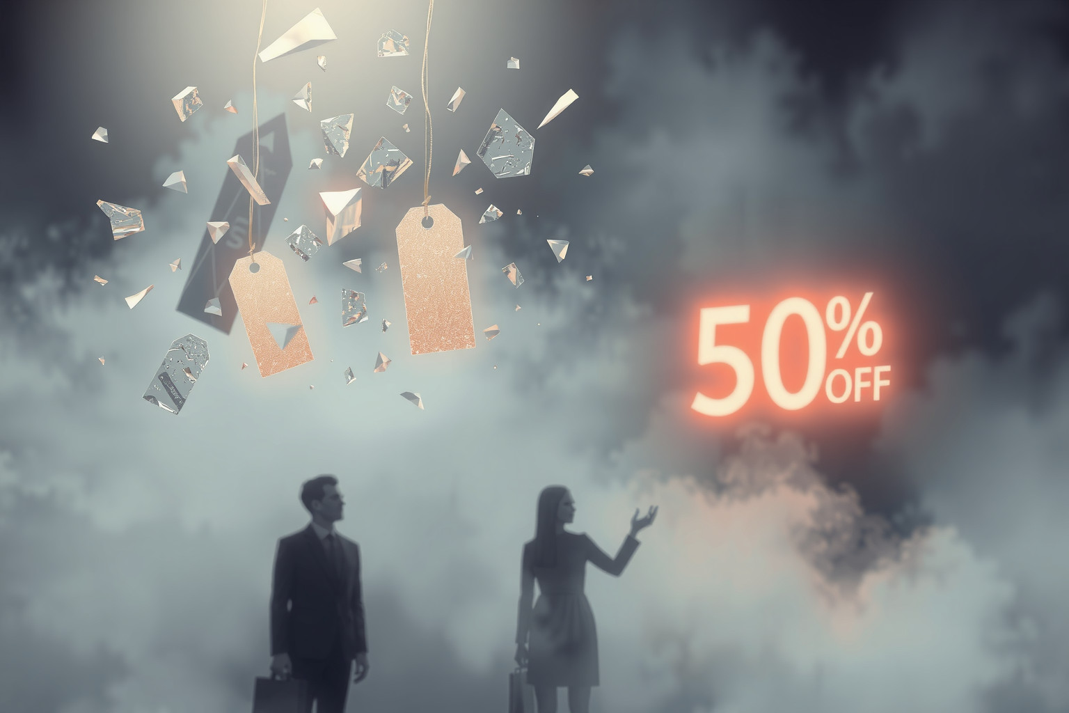 Sognare uno sconto truffa indica inganni nascosti nella vita reale.