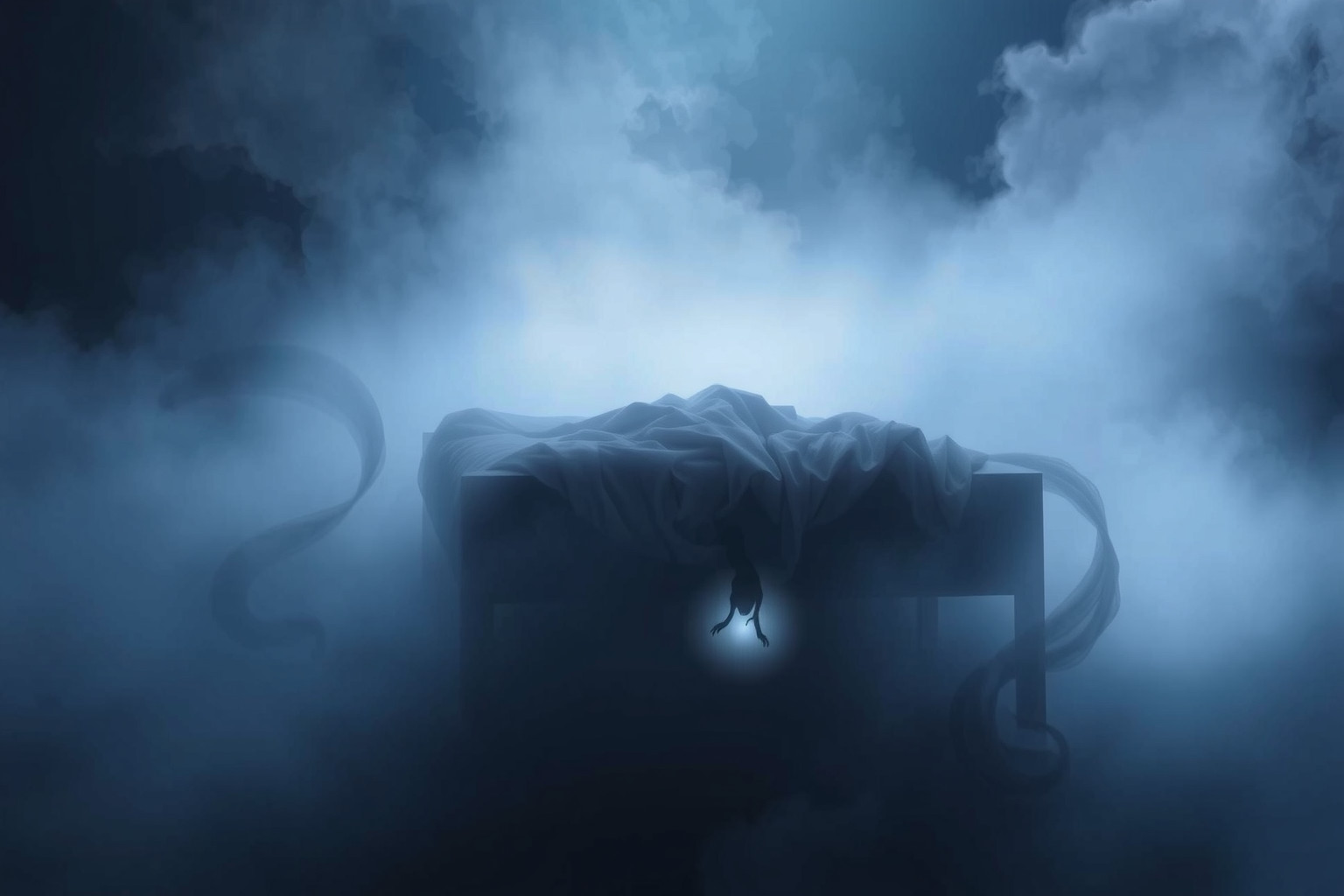 Sognare l'Uomo Nero sotto il letto indica paure nascoste.