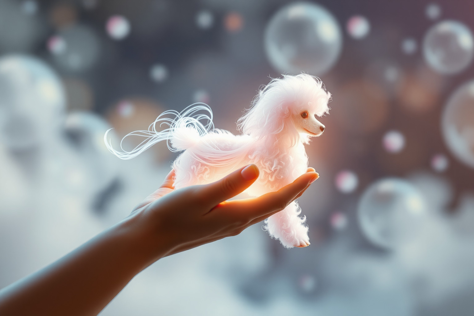 Accarezzare un barboncino simboleggia affetto e protezione emotiva.