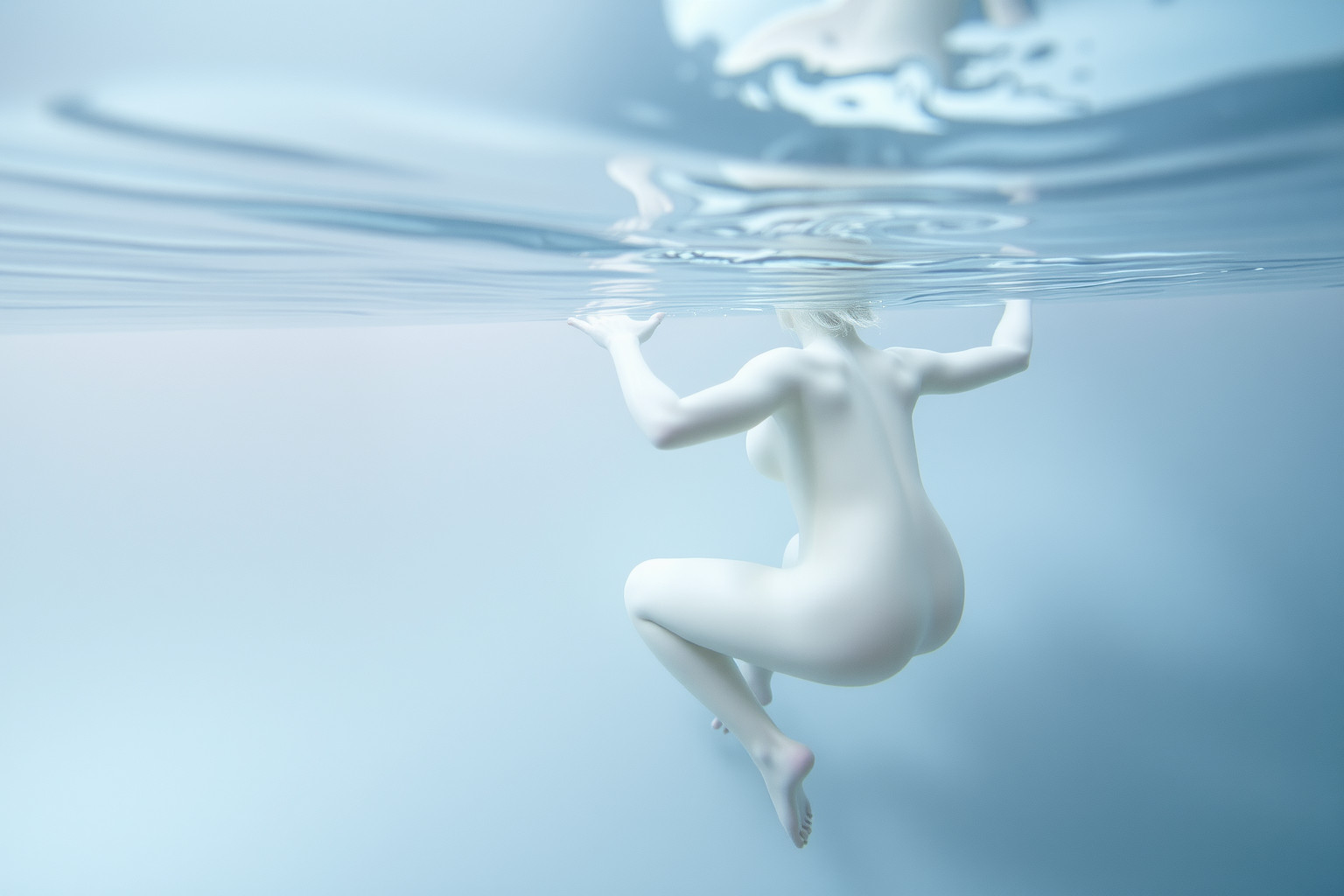 Sognare annegare sulla superficie riflette paure di insicurezza emotiva.